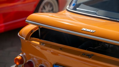 Heckansicht Oldtimer NSU
